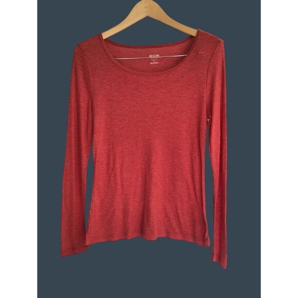 MOSSIMO- WOMENS BASIC LONG SLEEVE CREW NECK SHIRT SIZE MEDIUM - Picture 1 of 7